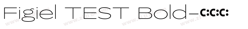 Figiel TEST Bold字体转换